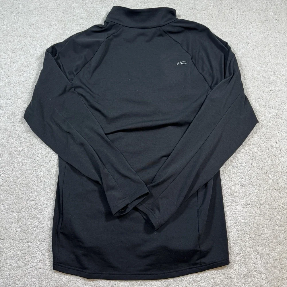 Kjus Trace Stretch Jersey Midlayer Half-Zip Mens 56 - 2XL Black - Picture 3 of 9